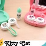 Cute Kitty Cat Contact Lens Travel Kit Box - Portable Storage Case - Image 2