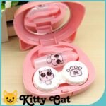Cute Kitty Cat Contact Lens Travel Kit Box - Portable Storage Case - Image 3