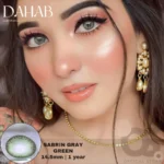 Dahab Sabrin Gray Green Contact Lens