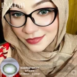 Dahab Sabrin Gray Green Contact Lens - Image 4