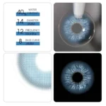 Freshlady I Heart Iris Blue Contact Lens - Image 4