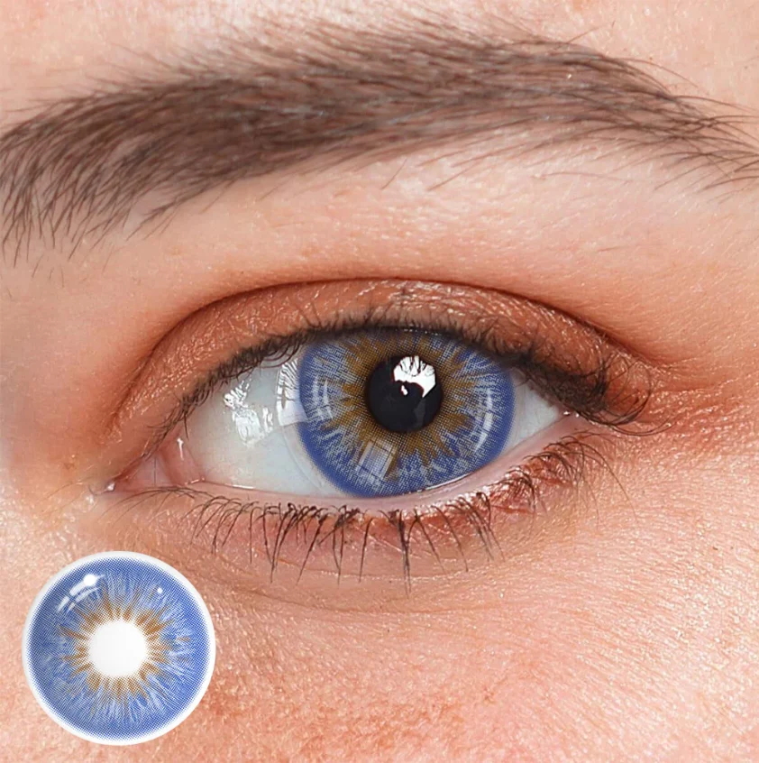 freshlady-wildness-peacock-blue-contact-lens-price-in-Bangladesh (1) Freshlady Wildness Peacock Blue Contact Lens - Image 1