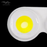 Halloween Circle block yellow Contact Lens - Image 4