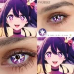 Cosplay Hoshino purple Contact Lens - Image 3