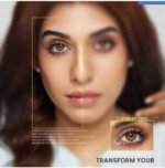 Hue Clear Brown Contact Lens - Image 3