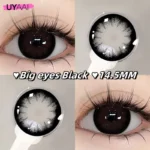 Uyaai Big Eyes Black / Hypersize Black Contact Lens - Image 3