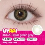 Uyaai DNA Taylor Green Gray Contact Lens - Image 3