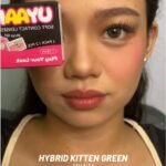 Uyaai Hybrid Kitten Green Contact Lens - Image 2